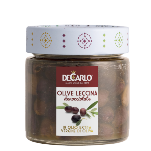 De Carlo - Pitted Leccina olives in oil - Puglia - Italia - Enolike
