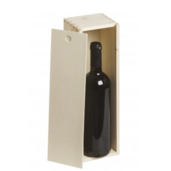 Enolike - Wooden box - 1 bottle - sliding lid