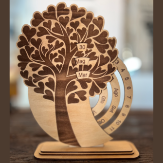 Enolike - Calendario Perpetuo in legno - Albero della Vita