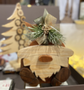 Gnomo natalizio in legno – artigianato –  Friuli Venezia Giulia – Enolike
