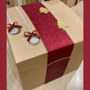 Enolike - Scrigno rettangolare - scatole decorate a mano - Natale 2023