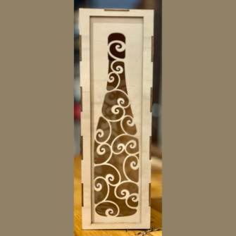 Enolike - Scatola in legno decorata - 3 - artigianato locale