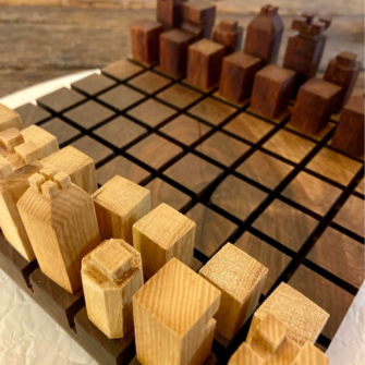 Selected by Enolike - Wooden chessboard - local craftsmanship